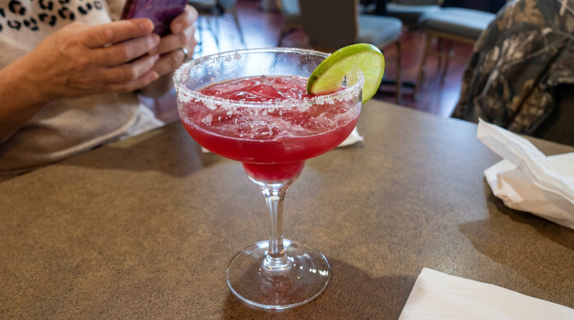 Cocktails at the bar
